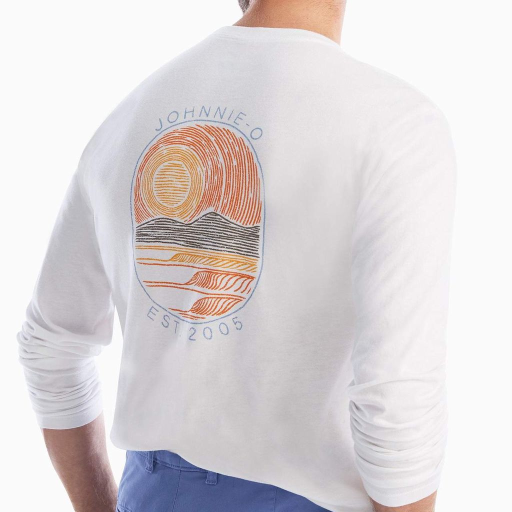 4 Waves Long Sleeve T-Shirt by Johnnie-O - Country Club Prep