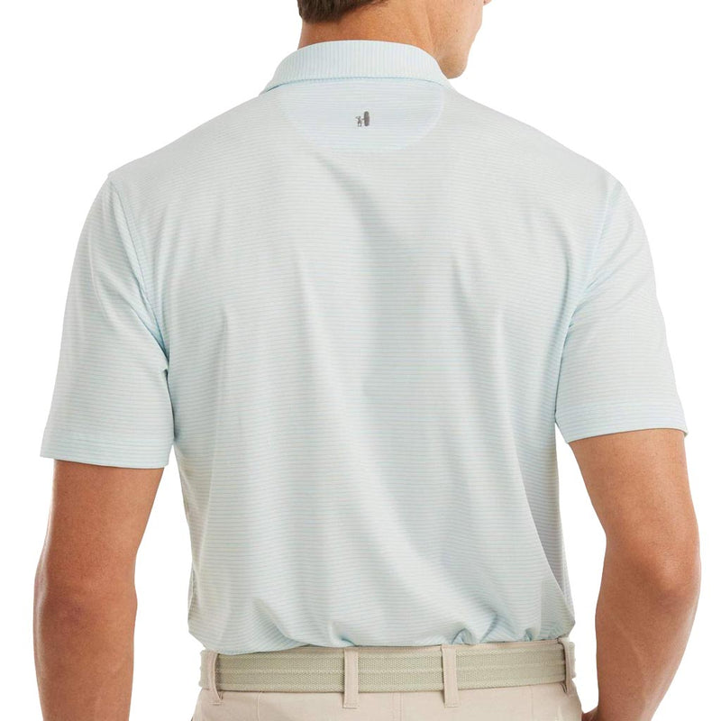 Albatross Prep-Formance Striped Polo in Barbados Blue by Johnnie-O - Country Club Prep