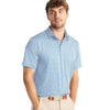 Albatross Prep-Formance Striped Polo in Gulf Blue by Johnnie-O - Country Club Prep