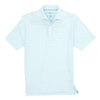 Albatross Prep-Formance Striped Polo in Barbados Blue by Johnnie-O - Country Club Prep