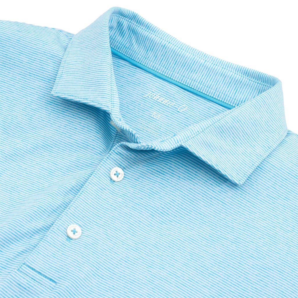 Lyndon Striped Prep-Formance Jersey Polo by Johnnie-O - Country Club Prep