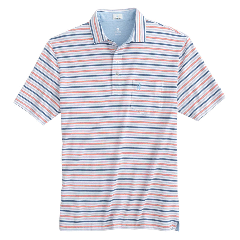 Bale Stripe 4 Button Polo by Johnnie-O - Country Club Prep