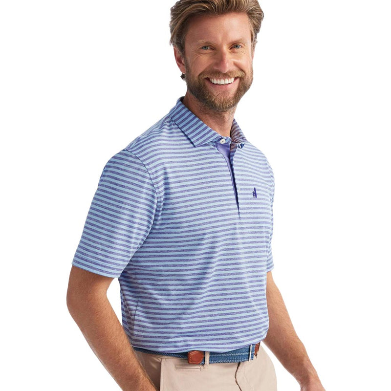 The Smith Striped Prep-Formance Jersey Polo by Johnnie-O - Country Club Prep