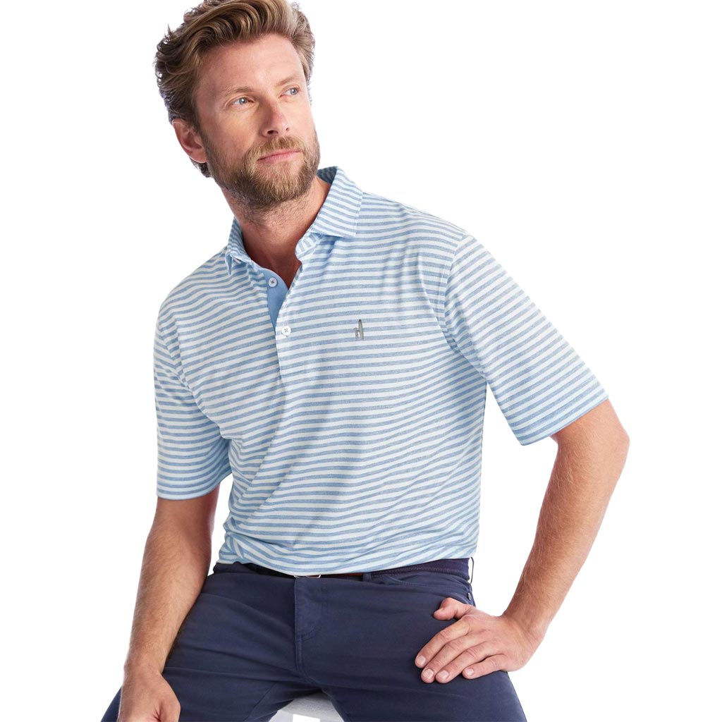 The Smith Striped Prep-Formance Jersey Polo by Johnnie-O - Country Club Prep