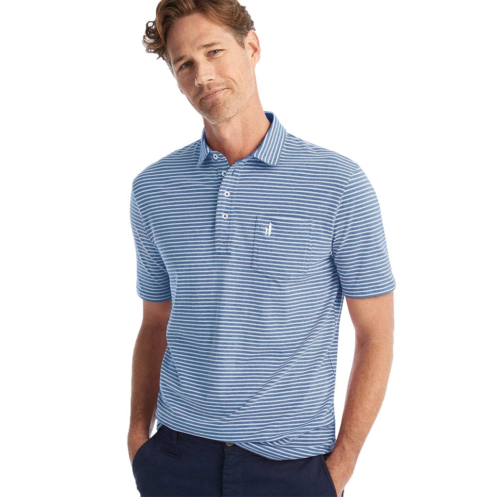 Sean Stripe 4 Button Polo by Johnnie-O - Country Club Prep