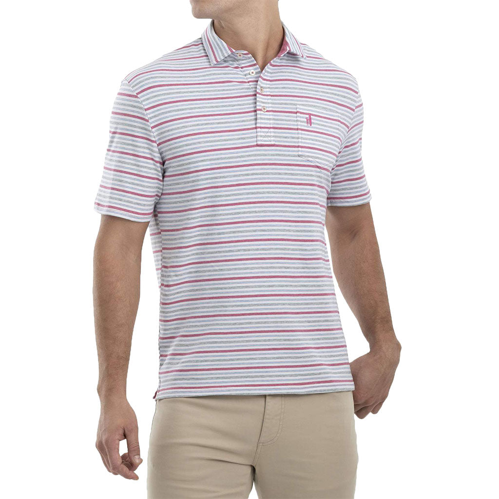 Bale Stripe 4 Button Polo by Johnnie-O - Country Club Prep