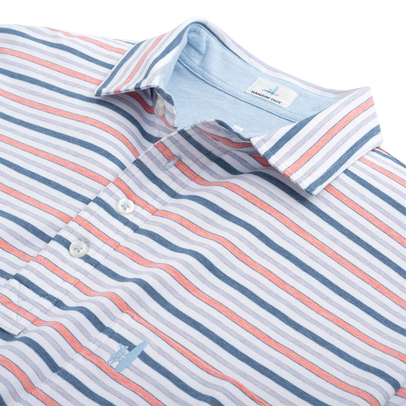 Bale Stripe 4 Button Polo by Johnnie-O - Country Club Prep