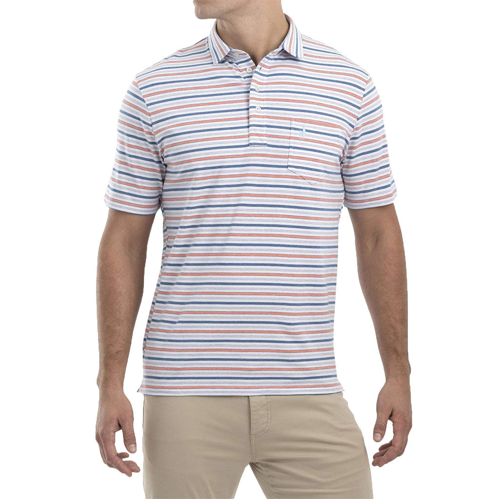 Bale Stripe 4 Button Polo by Johnnie-O - Country Club Prep