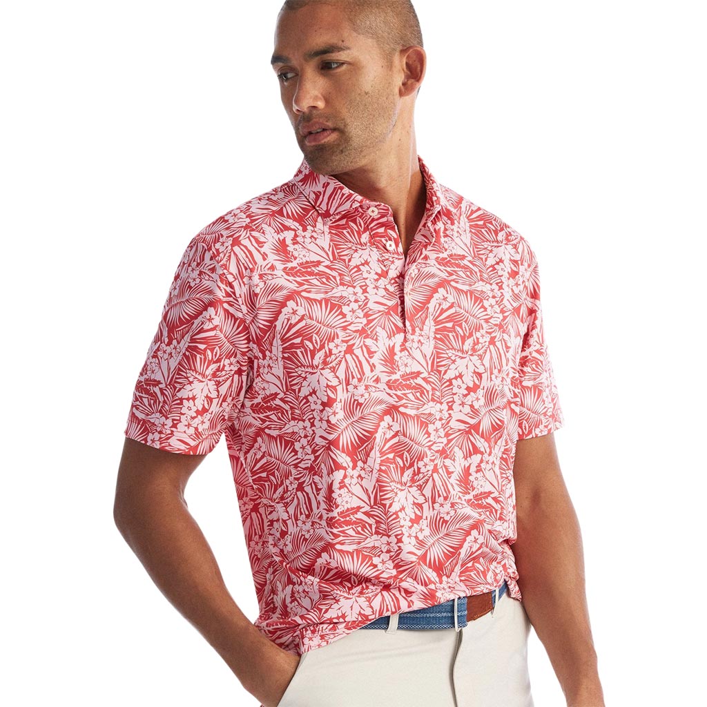 The Willis Printed Prep-Formance Jersey Polo by Johnnie-O - Country Club Prep