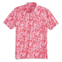 The Willis Printed Prep-Formance Jersey Polo by Johnnie-O - Country Club Prep