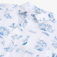 The Original 4-Button Polo Drifter Print by Johnnie-O - Country Club Prep