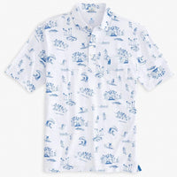 The Original 4-Button Polo Drifter Print by Johnnie-O - Country Club Prep