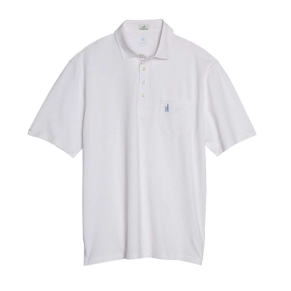 The Original 4-Button Polo in White by Johnnie-O - Country Club Prep