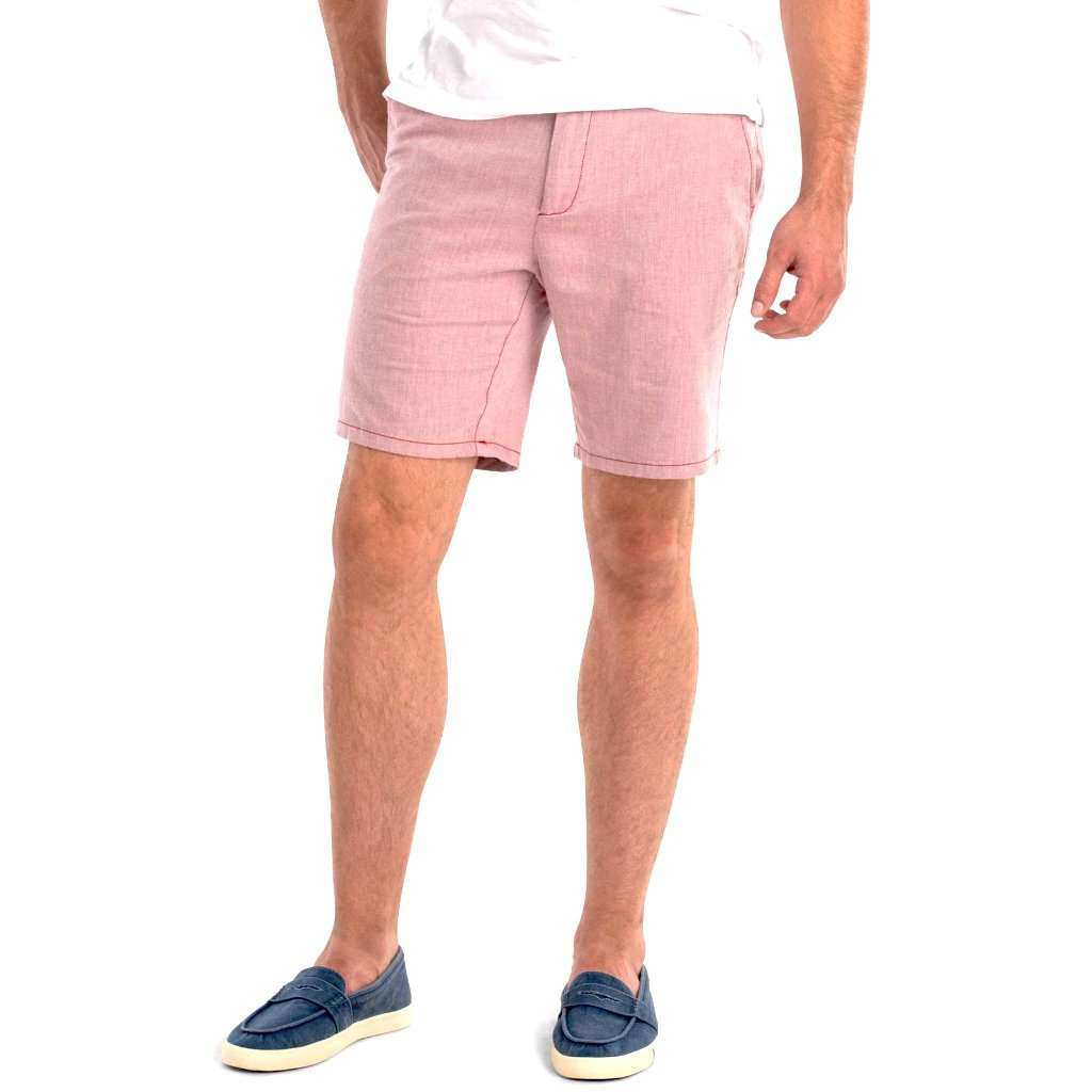 Slater Double Faced Cotton Linen Shorts by Johnnie-O - Country Club Prep