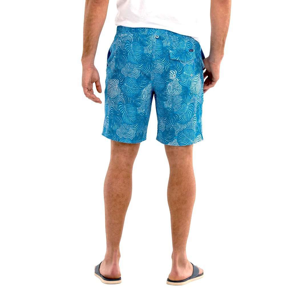 Saha Half Elastic Surf Shorts by Johnnie-O - Country Club Prep