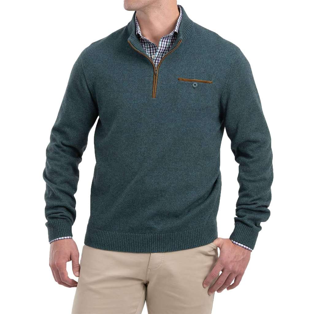 Vernon 1/4 Zip Merino Wool Sweater by Johnnie-O - Country Club Prep