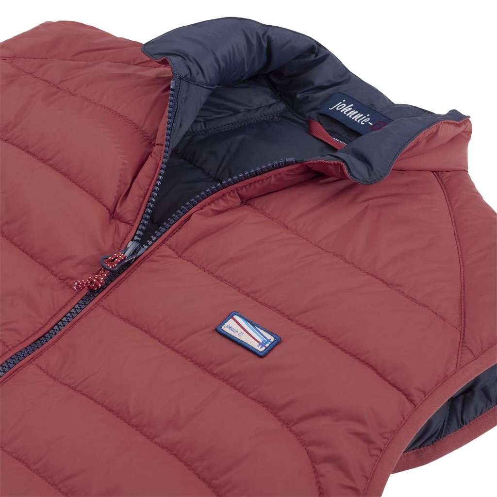 Johnnie-O Hudson Quilted 2-Way Zip Front Vest | Free