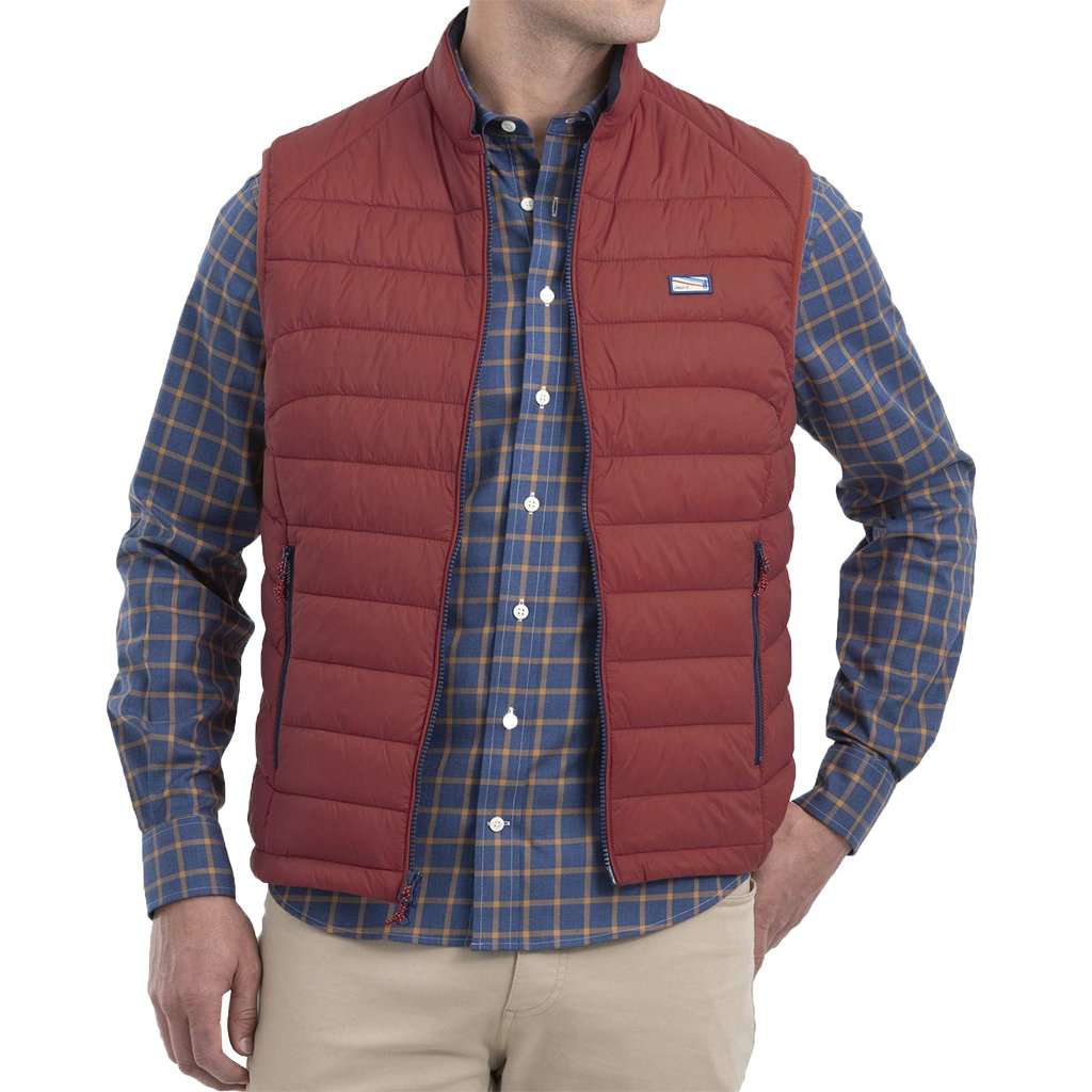 Hudson Quilted 2-Way Zip Front Vest by Johnnie-O - Country Club Prep