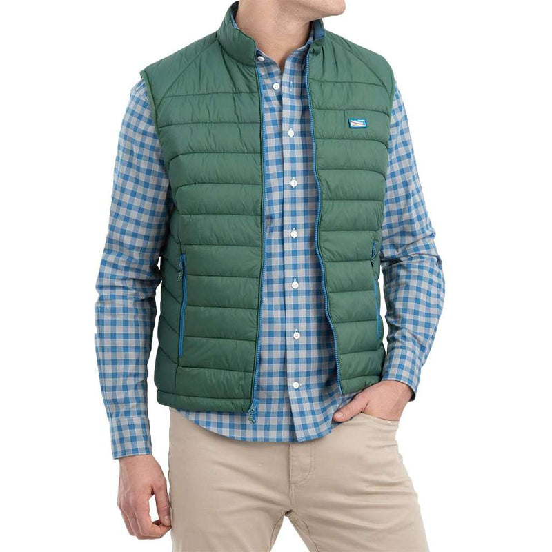 Hudson Quilted 2-Way Zip Front Vest by Johnnie-O - Country Club Prep