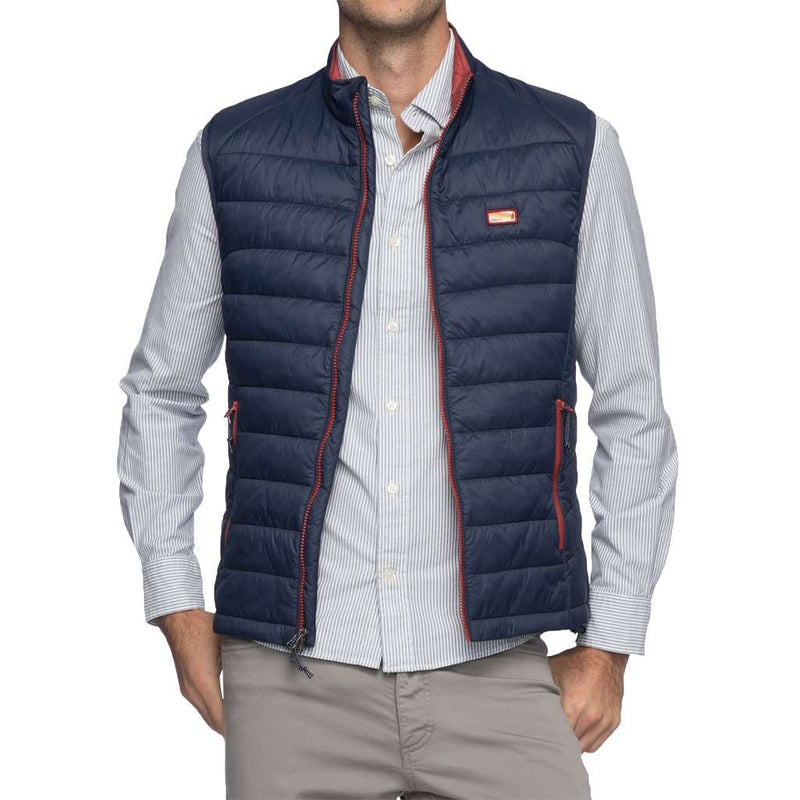 Hudson Quilted 2-Way Zip Front Vest by Johnnie-O - Country Club Prep