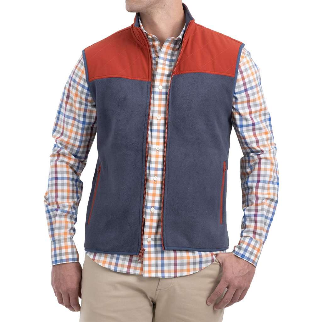 Morrison Zip Front Polar Fleece Vest by Johnnie-O - Country Club Prep