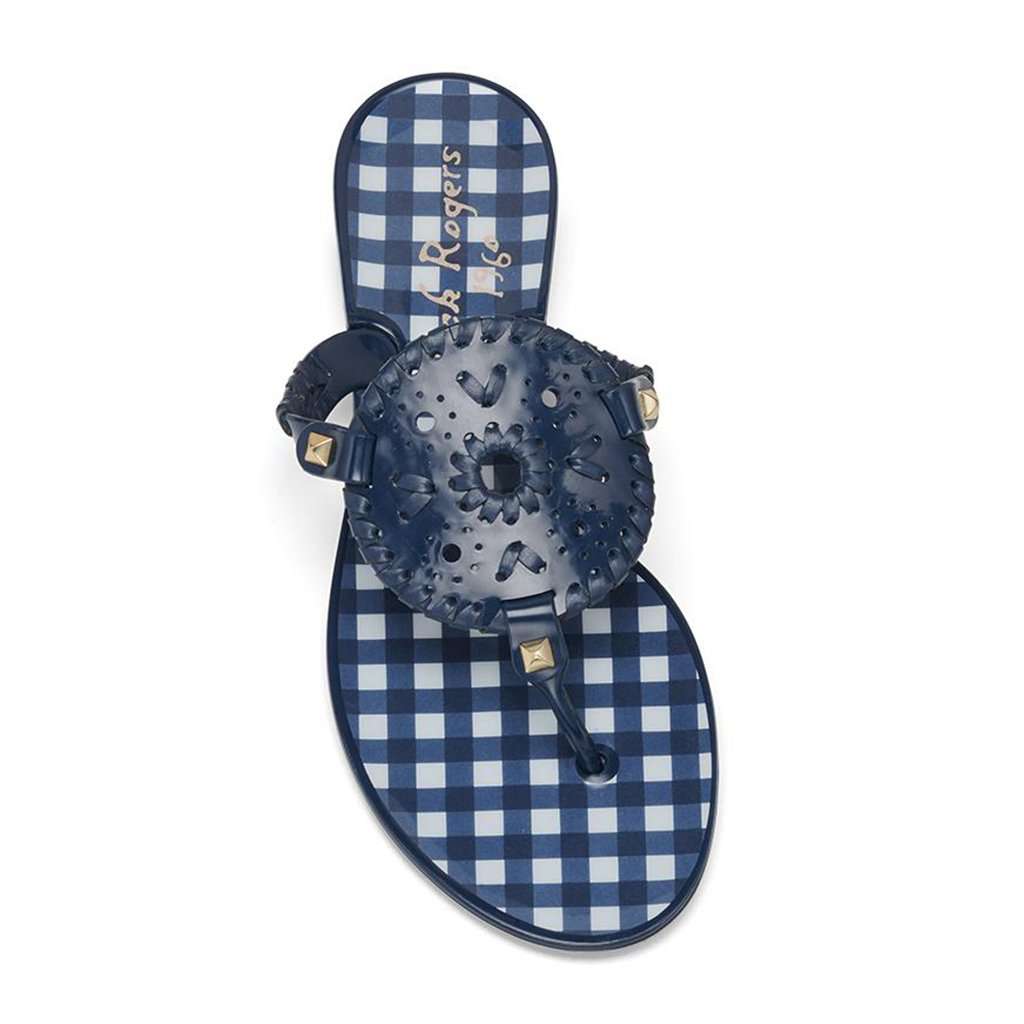 Jack Rogers Gingham Georgica Jelly Sandal Free Shipping