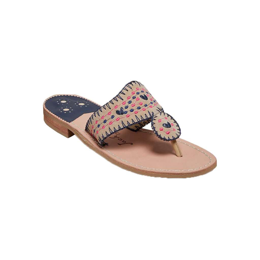 Jacks Crochet Flat Sandal by Jack Rogers - Country Club Prep