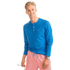 Jennings Solid Henley in Dutch Blue by Southern Tide - Country Club Prep