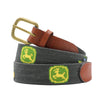 John Deere Logo Tractor Needlepoint Belt by Smathers & Branson - Country Club Prep