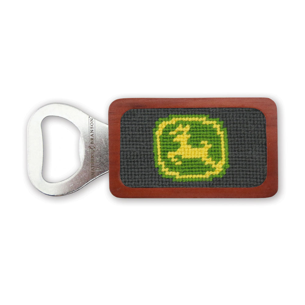 John Deere Needlepoint Bottle Opener by Smathers & Branson - Country Club Prep