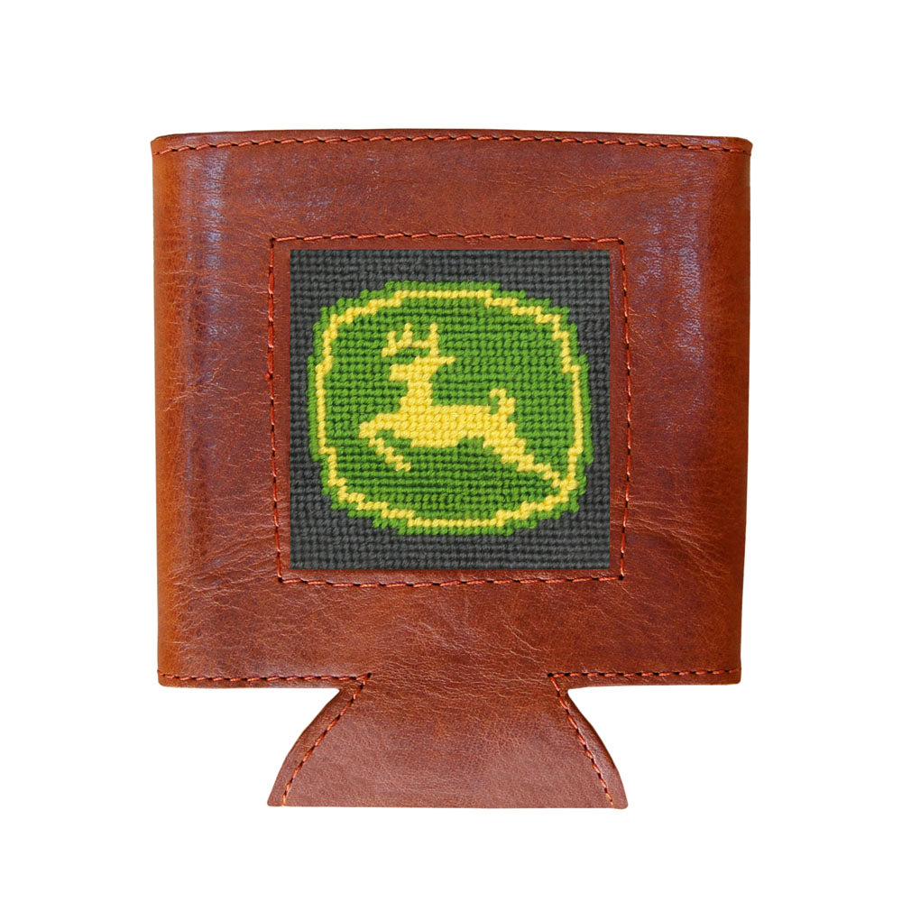 John Deere Needlepoint Can Cooler by Smathers & Branson - Country Club Prep