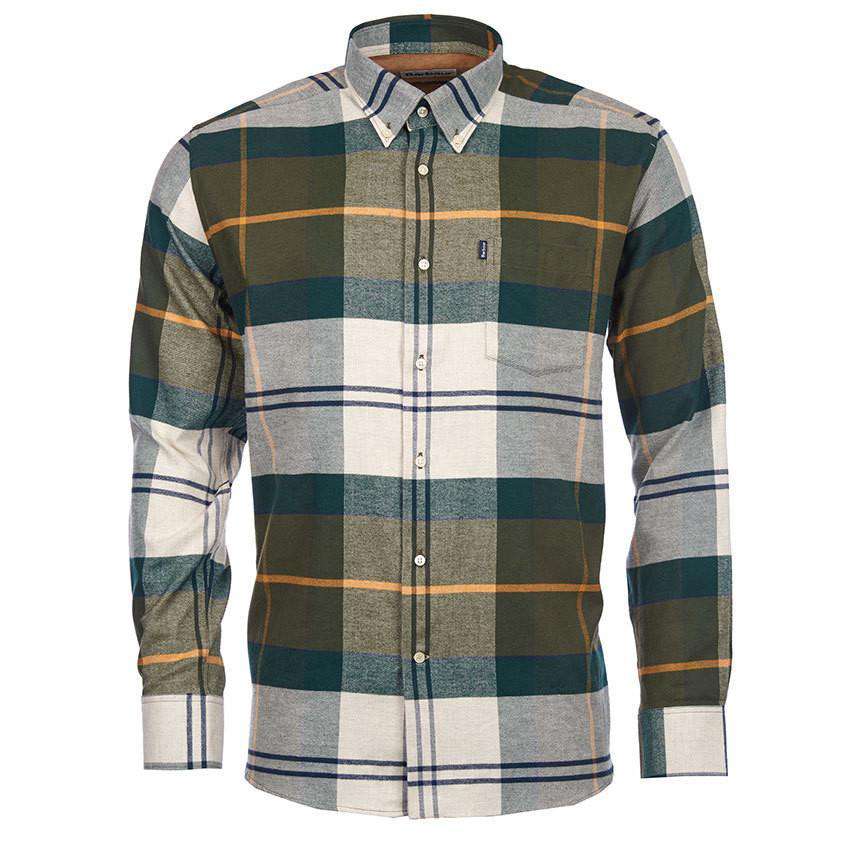 John Regular Fit Button Down in Ancient Tartan by Barbour - Country Club Prep