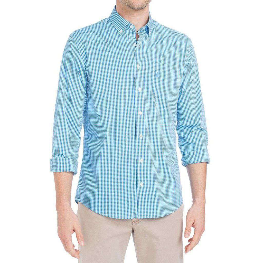 Augusta Prep-Formance Button Down in Oasis by Johnnie-O - Country Club Prep