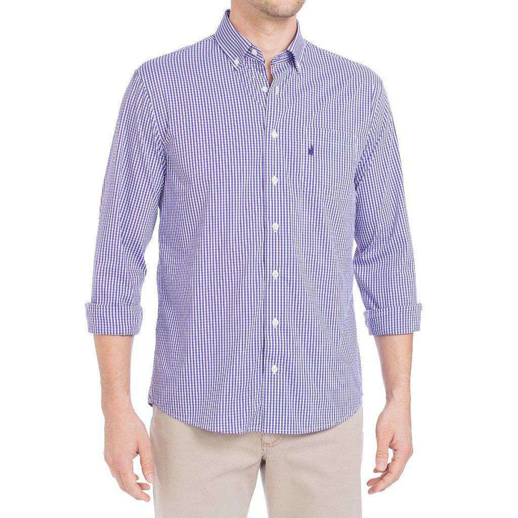 Augusta Prep-Formance Button Down in Viola by Johnnie-O - Country Club Prep