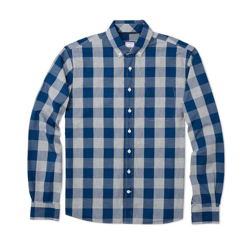 Buffalo Hangin' Button Down Shirt in Helios Blue by Johnnie-O - Country Club Prep