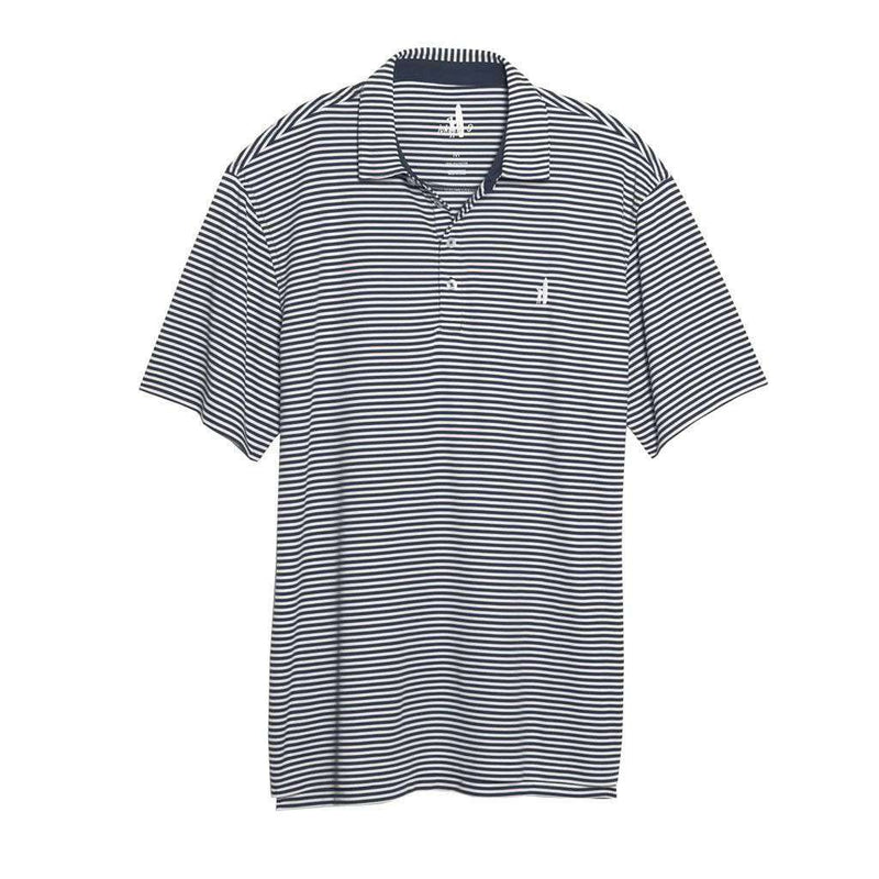 Johnnie-O Bunker Striped Prep-Formance Polo in Tangerine – Country Club ...