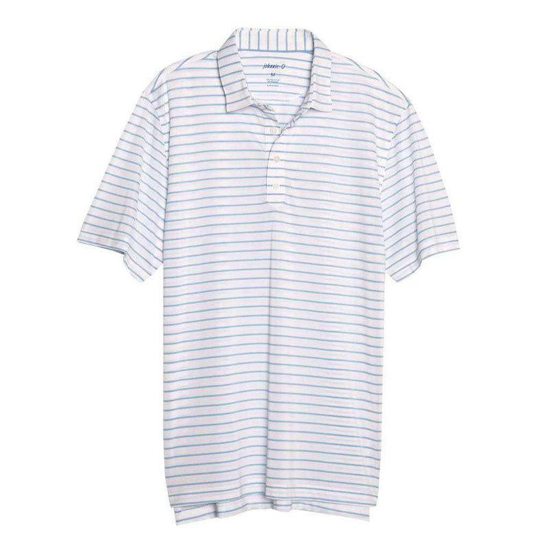 Cay Striped Pique Prep-Formance Pique Polo by Johnnie-O - Country Club Prep