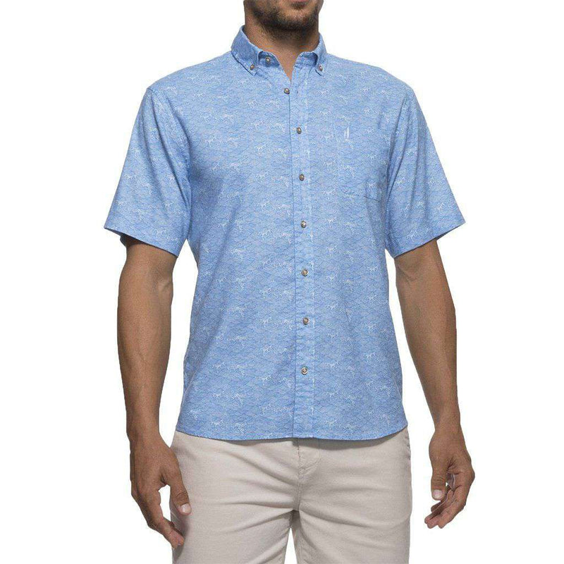 Cole Printed Short Sleeve Button Down Shirt in Coronado by Johnnie-O - Country Club Prep