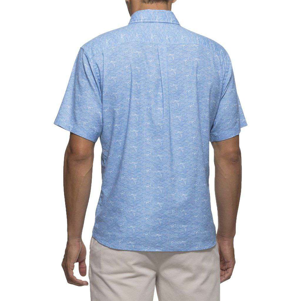 Cole Printed Short Sleeve Button Down Shirt in Coronado by Johnnie-O - Country Club Prep