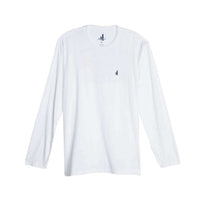 Deck Long Sleeve T-Shirt in White by Johnnie-O - Country Club Prep