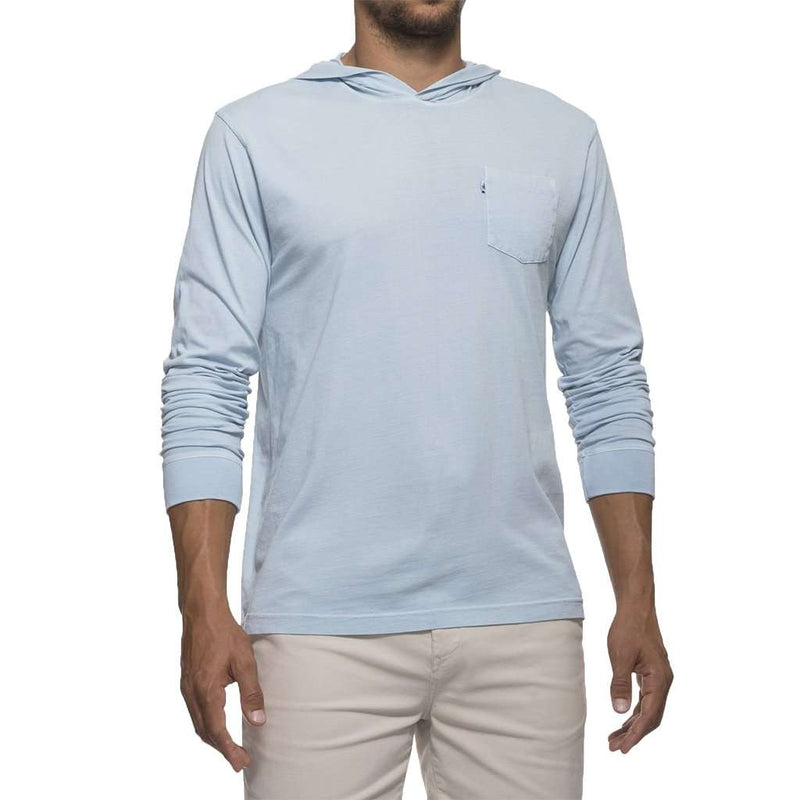 Eller Long Sleeve Hooded T-Shirt in Big Sky by Johnnie-O - Country Club Prep