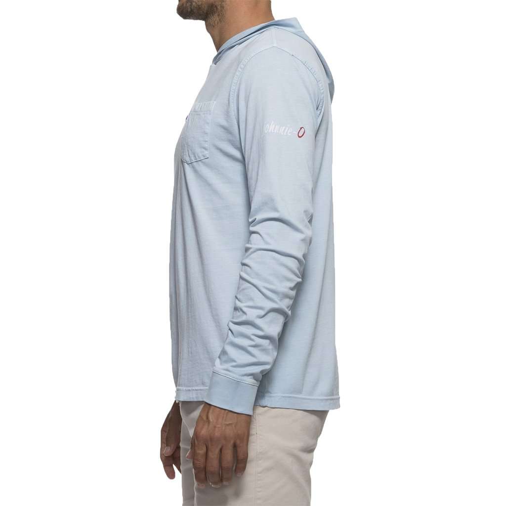 Eller Long Sleeve Hooded T-Shirt in Big Sky by Johnnie-O - Country Club Prep