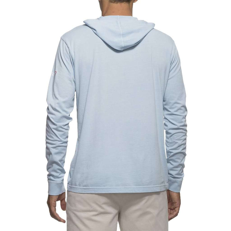 Eller Long Sleeve Hooded T-Shirt in Big Sky by Johnnie-O - Country Club Prep