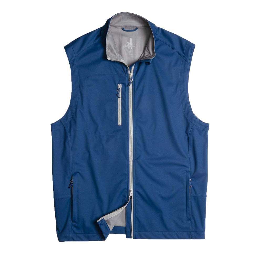 Firestone 2-Way Zip Front Wind Vest by Johnnie-O - Country Club Prep