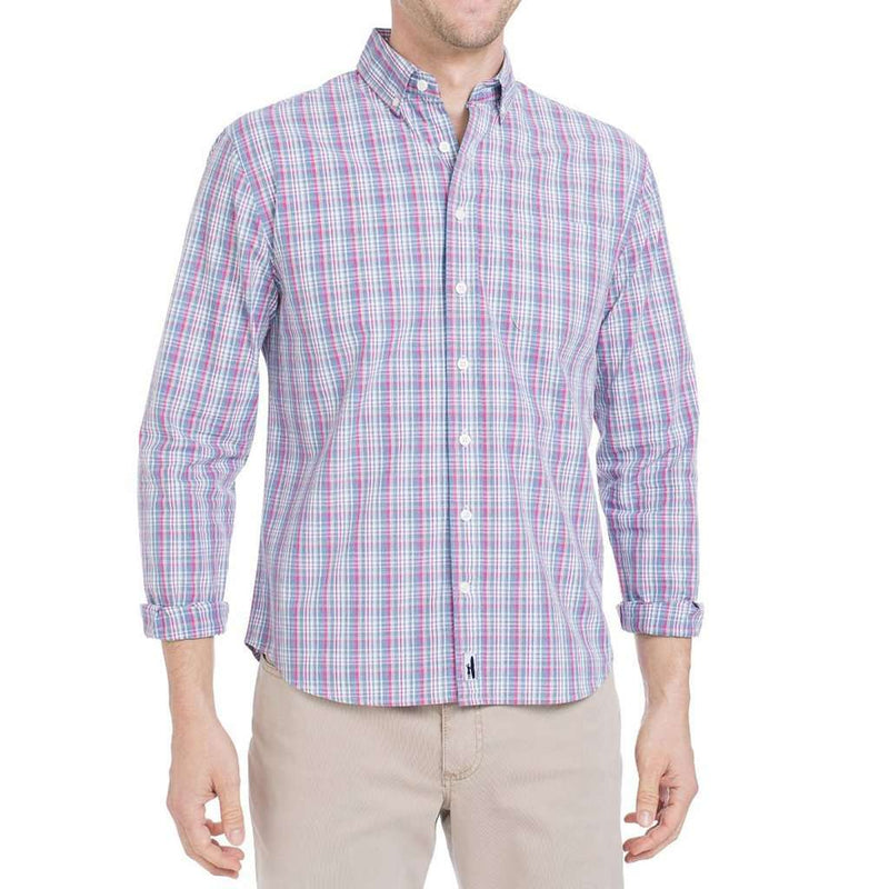 Harbour Hangin'  Out Button Down Shirt in Gemini Blue by Johnnie-O - Country Club Prep