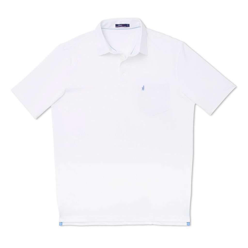 Harvey Polo in White by Johnnie-O - Country Club Prep