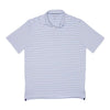 Hyder Striped Prep-Formance Polo in White by Johnnie-O - Country Club Prep