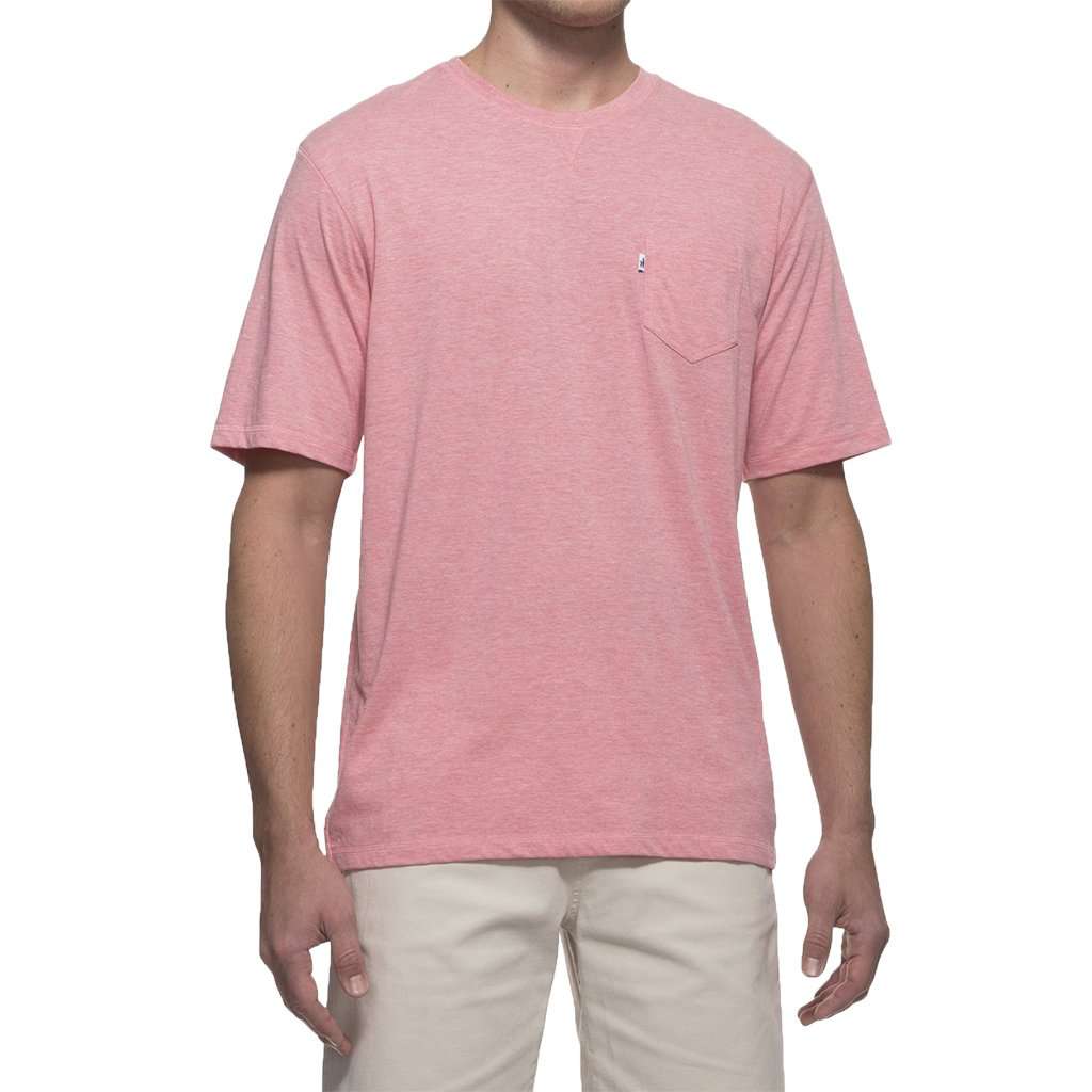 Lawson Crew Neck T-Shirt in Strawberry by Johnnie-O - Country Club Prep