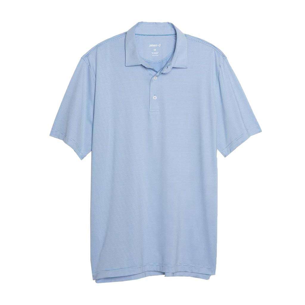 Lyndon Striped Prep-Formance Jersey Polo by Johnnie-O - Country Club Prep