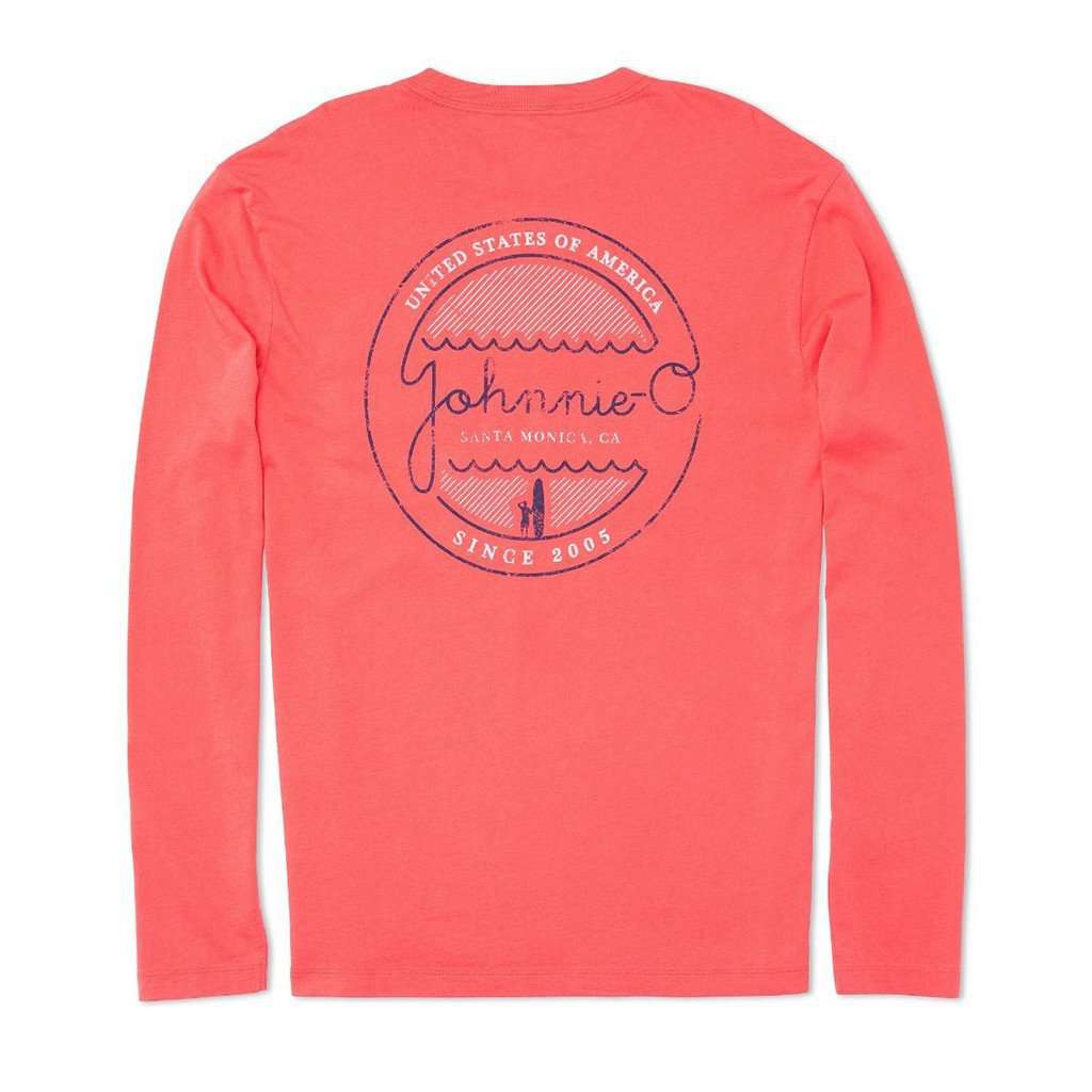 Neon Long Sleeve T-Shirt in Rapture by Johnnie-O - Country Club Prep